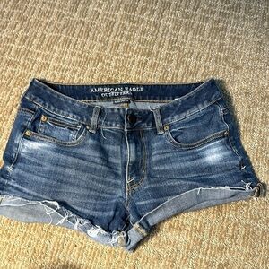 American Eagle super stretch Shorty EO denim size 8 short shorts